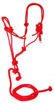 Cabresto de corda com chumbo para cavalo adulto Hamilton - vermelho Cabresto de corda com chumbo para cavalo adulto Hamilton - vermelho