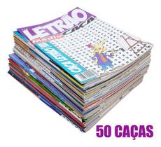Caça Palavras Letrão Passatempo Somente Letras Grandes - Kit 50 Revistas Diferentes - Camaleão Passatempos