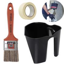 Caçamba De Mão Pintura 2L Com Clip Magnético + Trincha 50Mm Caçamba De Mão Pintura 2L Com Clip Magnético + Trincha 50Mm