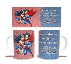 CaCaneca Personalizada Namorados - QUERO ESTAR EM SEUS BRAÇOS PARA SEMPRE