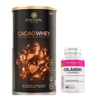 Cacao Whey 840g - Essential Nutrition + Colágeno Hidrolisado