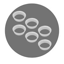 Caçapa 50mm Redonda Branca Plastica Mesa Sinuca Bilhar Bar J