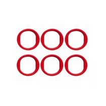 Caçapa Oval Gulosa Vermelho C/Aba 6 Unidades Plástica 50mm Para Bilhar/ Sinuca /Snooker Caçapa Oval Gulosa Vermelho C/Aba 6 Unidades Plástica 50mm Para Bilhar/ Sinuca /Snooker