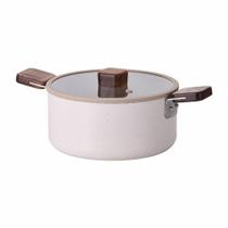 Caçarola 20cm/2,6L - Alumínio Forjado com Revestimento Cerâmico - BIEN - Neoflam - Cor Bege