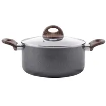 Caçarola 20cm ceramic life smart plus indução com tampa de vidro granitto