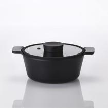 Caçarola 20cm Neoflam Vulkan, Aluminio Injetado com Revestimento Cerâmico, Indução, Cor Preto