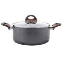Caçarola 22cm ceramic life smart plus indução com tampa de vidro granitto