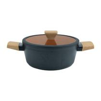 Caçarola 22cm Indução Revestimento Cerâmico Norma Preta Fracalanza