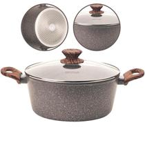 Caçarola 24cm 3,8 Litros Revestimento Cerâmico Fundo Indução Grafito Cook Caçarola 24cm 3,8 Litros Revestimento Cerâmico Fundo Indução Grafito Cook