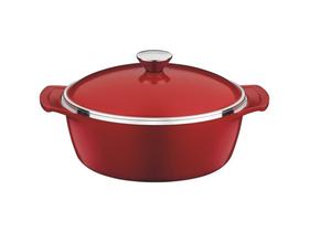 Cacarola 24cm 3,9l lyon vermelho aluminio com revestimento antiaderente e silicone tramontina