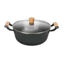 Caçarola 24cm Ferro Fundido Leve com Tampa de Vidro 4,0L MTA - 1204 Caçarola 24cm Ferro Fundido Leve com Tampa de Vidro 4,0L MTA - 1204
