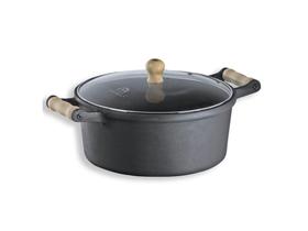 Caçarola Alça De Madeira Tampa De Vidro 2,4 Litro 20cm - Libaneza Caçarola Alça De Madeira Tampa De Vidro 2,4 Litro 20cm - Libaneza
