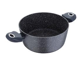 Cacarola alum forj 24x10,5cm 4,0l marm cinza orion bergner