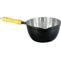 Caçarola Alumínio Craqueada Japi Cabo Madeira 22cm preto Caçarola Alumínio Craqueada Japi Cabo Madeira 22cm preto