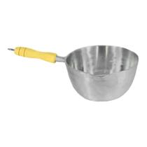Caçarola Alumínio Polido Japi Cabo Madeira Sem Tampa 18cm Caçarola Alumínio Polido Japi Cabo Madeira Sem Tampa 18cm