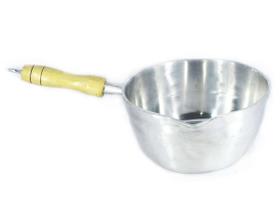 Caçarola Alumínio Polido Japi Cabo Madeira Sem Tampa 22cm Caçarola Alumínio Polido Japi Cabo Madeira Sem Tampa 22cm