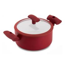 Caçarola Antiaderente 22cm Soft Touch Vermelha PA300-C22VM Hercules