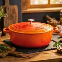 Caçarola Antiaderente Baixa Cerâmica Com Tampa Mimo Style Cook Chef 28cm Laranja Fogão Indução Caçarola Antiaderente Baixa Cerâmica Com Tampa Mimo Style Cook Chef 28cm Laranja Fogão Indução