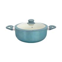 Caçarola Antiaderente Cerâmica de Indução Azul Genebra Plus 22cm - Casambiente Caçarola Antiaderente Cerâmica de Indução Azul Genebra Plus 22cm - Casambiente