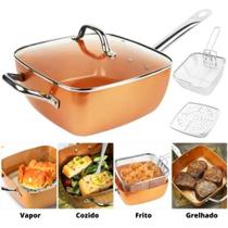 Caçarola Antiaderente MaxChef Frita sem Óleo Não Gruda 25cm