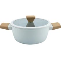Cacarola antiaderente Norma com revestimento ceramico com tampa em vidro 24cm cinza Cacarola antiaderente Norma com revestimento ceramico com tampa em vidro 24cm cinza
