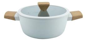 Caçarola antiaderente Norma em aluminio rev cerâmico com tampa de vidro 4,1L D24cm preta Caçarola antiaderente Norma em aluminio rev cerâmico com tampa de vidro 4,1L D24cm preta