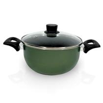 Caçarola Antiaderente Panela Nº18 Com Tampa De Vidro