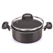 Caçarola Antiaderente Preta c/ Tampa de Vidro nº16