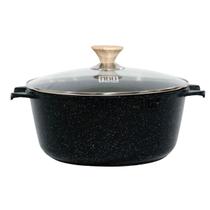 Caçarola Antiaderente Revestimento Mármore Cerâmico 20cm Preto Caçarola Antiaderente Revestimento Mármore Cerâmico 20cm Preto
