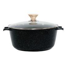Caçarola Antiaderente Revestimento Mármore Cerâmico 30cm Preta Caçarola Antiaderente Revestimento Mármore Cerâmico 30cm Preta