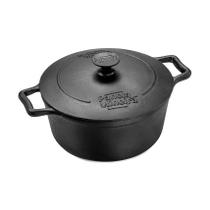 Caçarola Artesanal com Tampa de Ferro Panela Mineira 24cm 4L