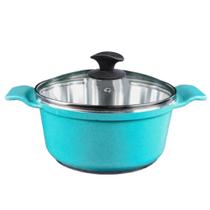 Caçarola Azul Turquesa Alumínio Usinado Javali Aa 16Cm