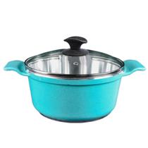 Caçarola Azul Turquesa Alumínio Usinado Javali AA 22cm