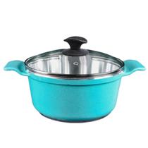 Caçarola Azul Turquesa Alumínio Usinado Javali AA 22cm Caçarola Azul Turquesa Alumínio Usinado Javali AA 22cm