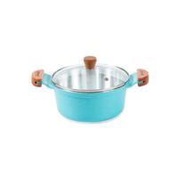 Caçarola Azul Turquesa Alumínio Usinado Javali AM 16cm