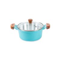 Caçarola Azul Turquesa Alumínio Usinado Javali Am 18cm