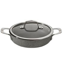 Caçarola baixa ballarini salina com tampa 24cm em aluminio forjado cinza 1005129 Caçarola baixa ballarini salina com tampa 24cm em aluminio forjado cinza 1005129