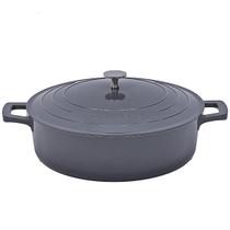 Caçarola Baixa com Tampa 28cm Cook&chef Tradicional Elétrico Indução - Capacidade 4,6L - Mimo Style Caçarola Baixa com Tampa 28cm Cook&chef Tradicional Elétrico Indução - Capacidade 4,6L - Mimo Style