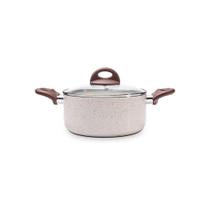 Caçarola Ceramic Life Granada Vanilla em Alumínio Antiaderente Cerâmico e Fundo de Indução 2,5L 20x9,5cm - Brinox Caçarola Ceramic Life Granada Vanilla em Alumínio Antiaderente Cerâmico e Fundo de Indução 2,5L 20x9,5cm - Brinox