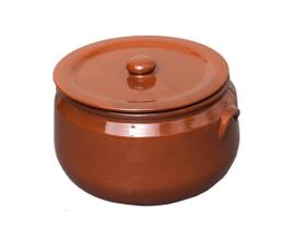 Caçarola com Asa Panela com Tampa de Barro Cerâmica Vermelha Motta Tipo Capixaba nº 6 - 11 Litros (1706) Caçarola com Asa Panela com Tampa de Barro Cerâmica Vermelha Motta Tipo Capixaba nº 6 - 11 Litros (1706)