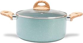 Caçarola com tampa 22cm 3,5L Ceramic Life Botanika Indução Verde Ref:4815/332 Brinox Caçarola com tampa 22cm 3,5L Ceramic Life Botanika Indução Verde Ref:4815/332 Brinox