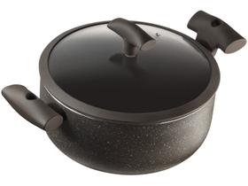 Caçarola com tampa 4,5L antiaderente soft touch 24cm Hercules PA300-C24MA Marrom