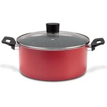 Caçarola com Tampa Brinox Ceramic Life Naturalle Ø24cm 4,3L Vermelho Garlic Caçarola com Tampa Brinox Ceramic Life Naturalle Ø24cm 4,3L Vermelho Garlic