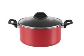 Caçarola Com Tampa Brinox Garlic Antiaderente 4,3 Litros Ø24 cm Vermelho