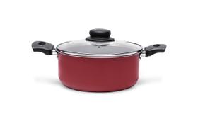 Caçarola Com Tampa Brinox Ruby Antiaderente 1,9 Litros Ø 18 cm Vermelho Caçarola Com Tampa Brinox Ruby Antiaderente 1,9 Litros Ø 18 cm Vermelho