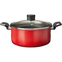 Caçarola com Tampa Garlic 3,4 Litros Vermelha - 7001/360 - BRINOX Caçarola com Tampa Garlic 3,4 Litros Vermelha - 7001/360 - BRINOX
