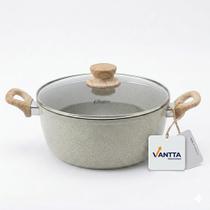 Caçarola Com Tampa Vidro 3l Ceramica Marble Edition Oster Cor Cinzaclaro Dupla camada cerâmica Indução e Gás