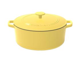 Caçarola Cuisinart Chef's Classic 7L em Ferro Fundido Esmaltado - Amarela