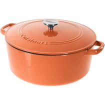 Caçarola Cuisinart Chef's Classic em ferro fundido esmaltado 7L laranja