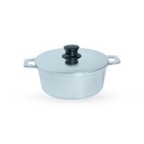 Caçarola De Alumínio Fundido N 20 Com Tampa De Alumínio - Polido